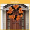 Unique Halloween Bat Wreath With Elegant Maple Leaf Design For Festive Home And Bar Decorations