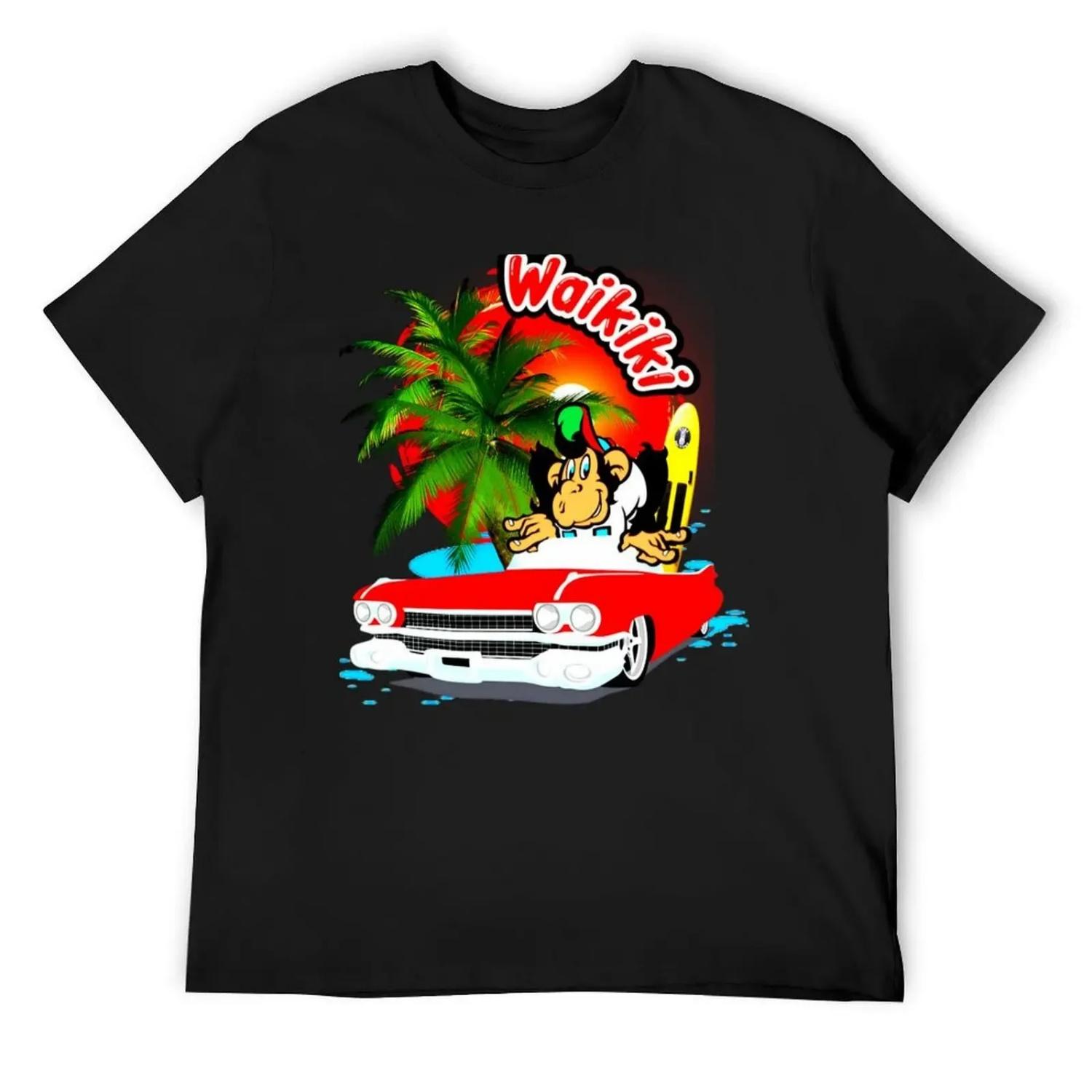 

Waikiki, friends T-Shirt summer tops anime clothes Blouse Men s clothing XXXXXL