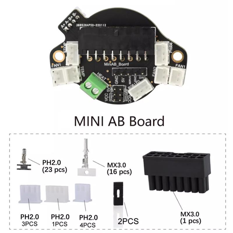 Płyta Miniab do drukarki 3D End Szybka wymiana Ekstruder Sherpa/Libra Minesunrise Kompatybilny z silnikami 36 mm/42 mm