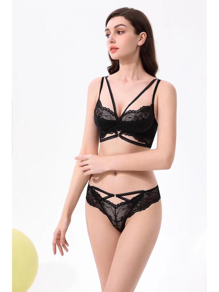 Set Sutien Zodia Dantelă Roșie Ultra-Subțire Franțuzesc: Design Anti-Lăsare pentru Toate Mărimile de Piept