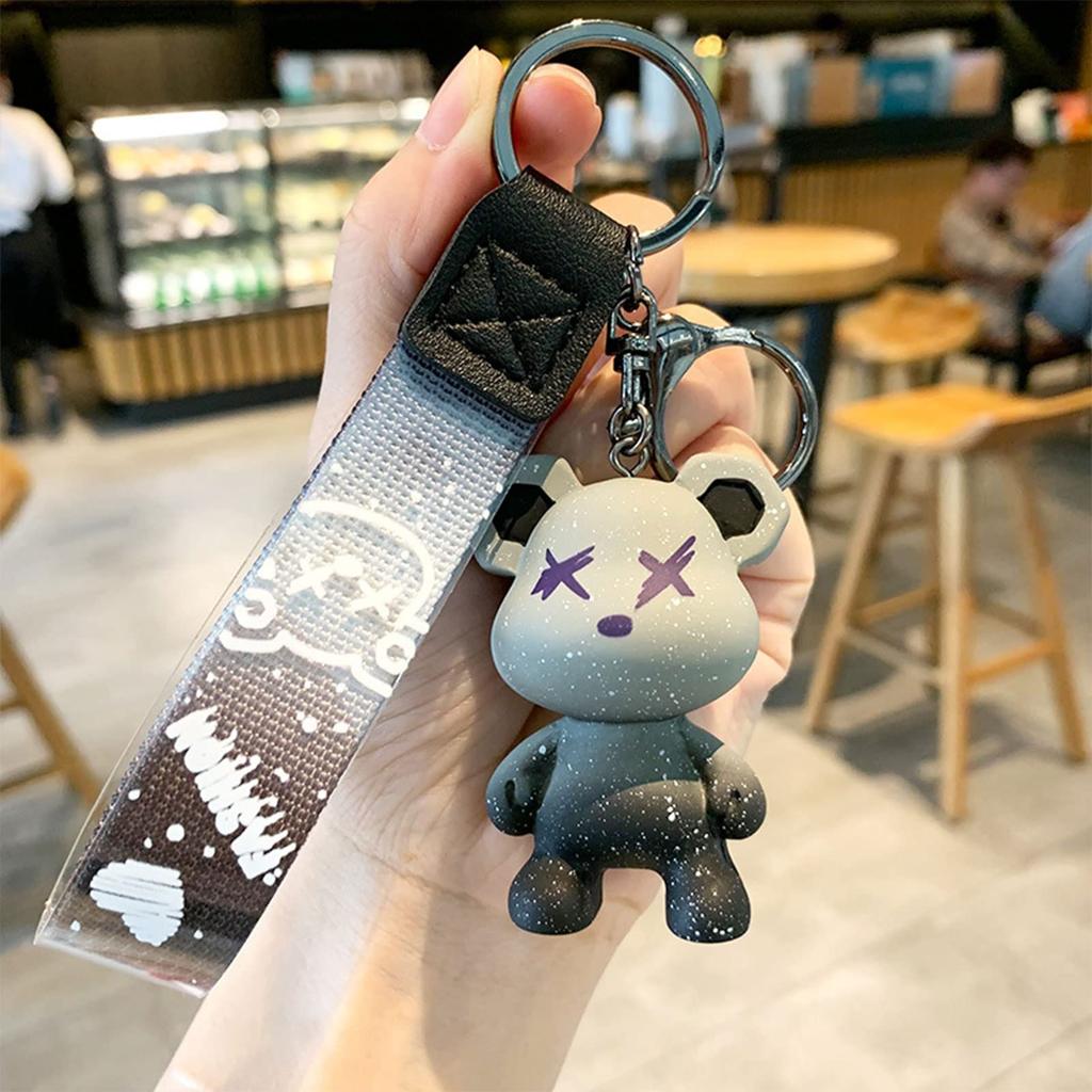 [Moerstar] Bear Key Chain Keychain Cute Resin Animal Pendant Cute