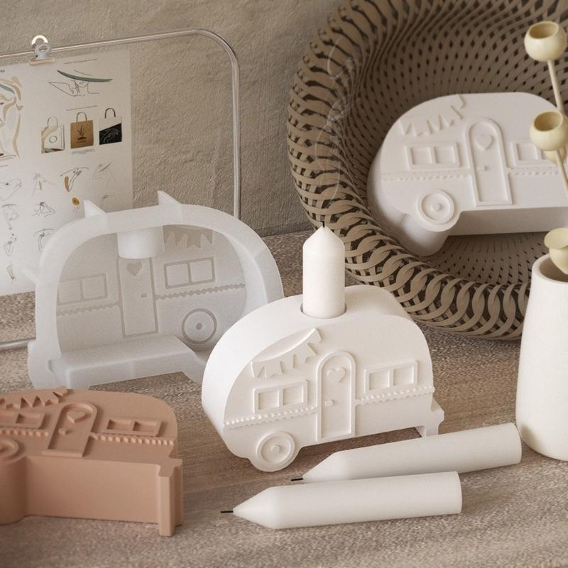 Practical Sturdy Silicone Candle Base Mold Fashion Accessory Portable for Epoxy Plaster and Craft Supplies Creation