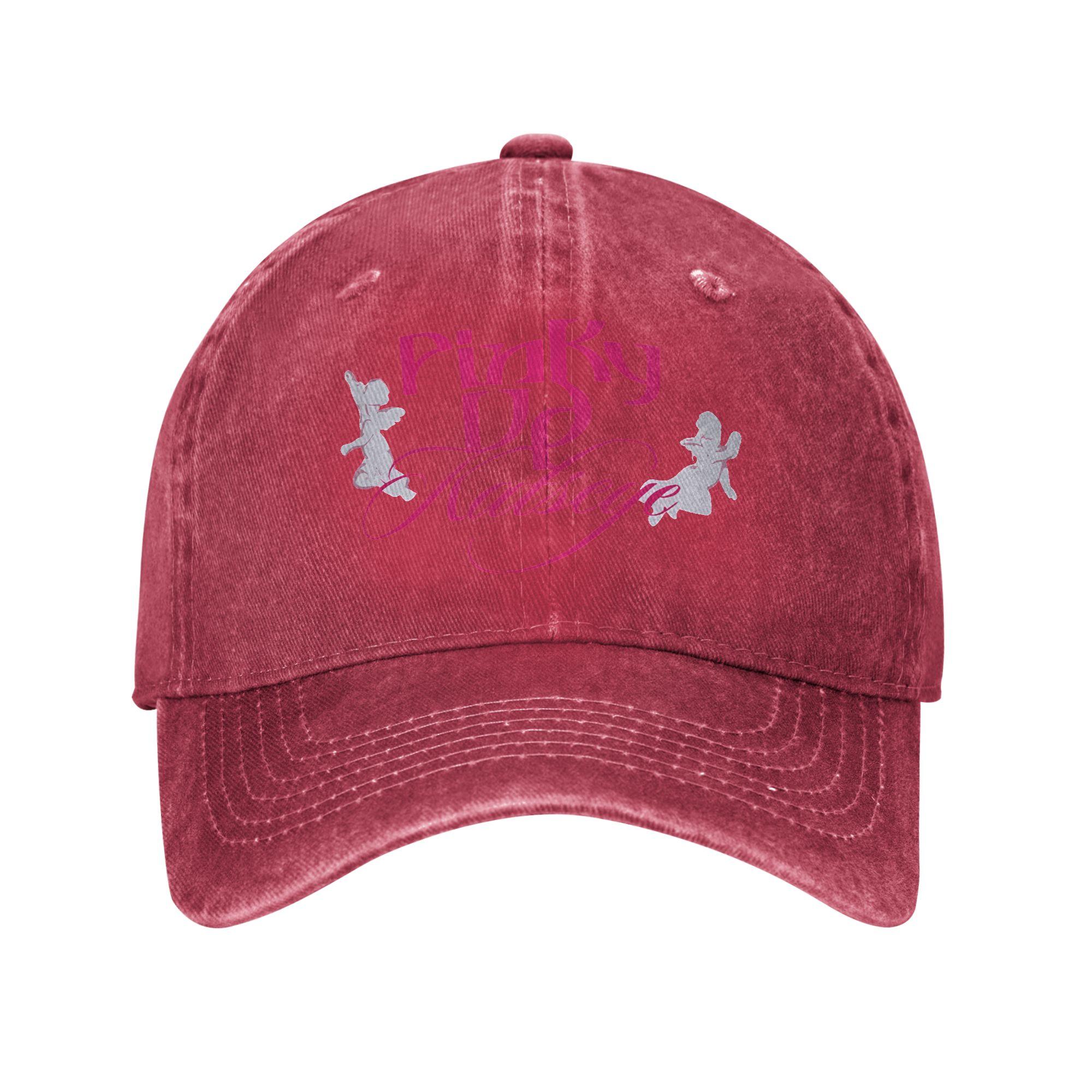 Unisex Katseye PINKY UPkpop Print Hats Classic Distressed Washed Baseball Cap Adjustable Adjustable