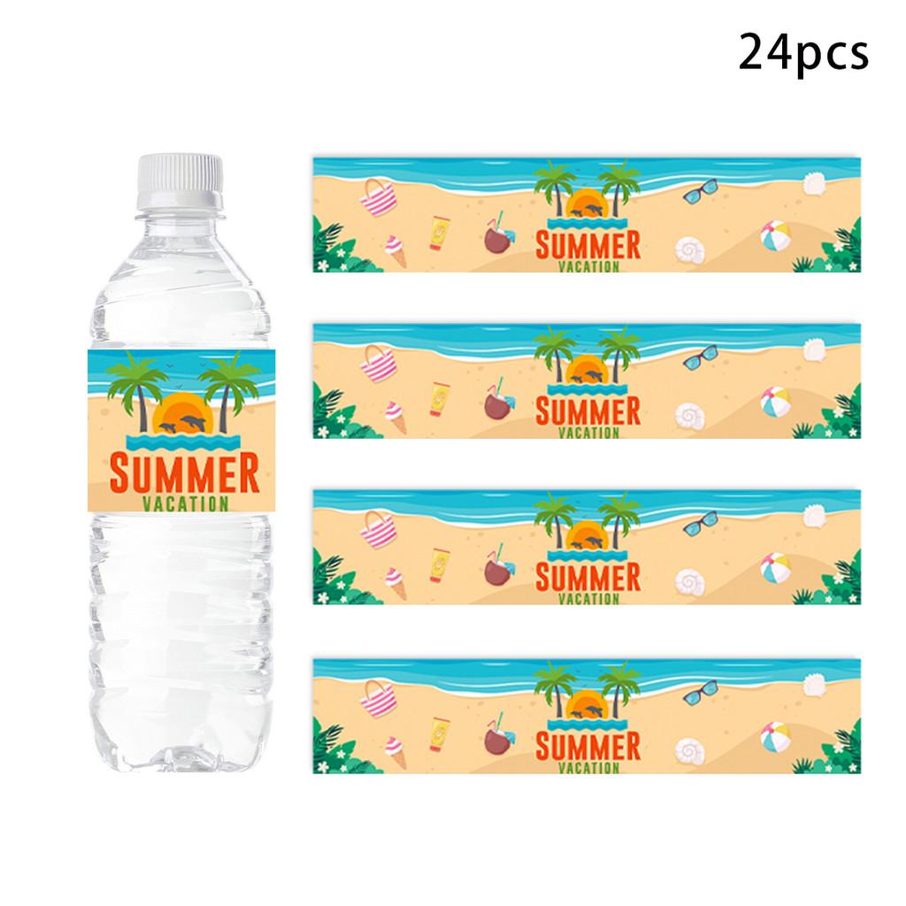 Style Bottle Beach Decals With Marine Sand Pattern For Summer Festival Events