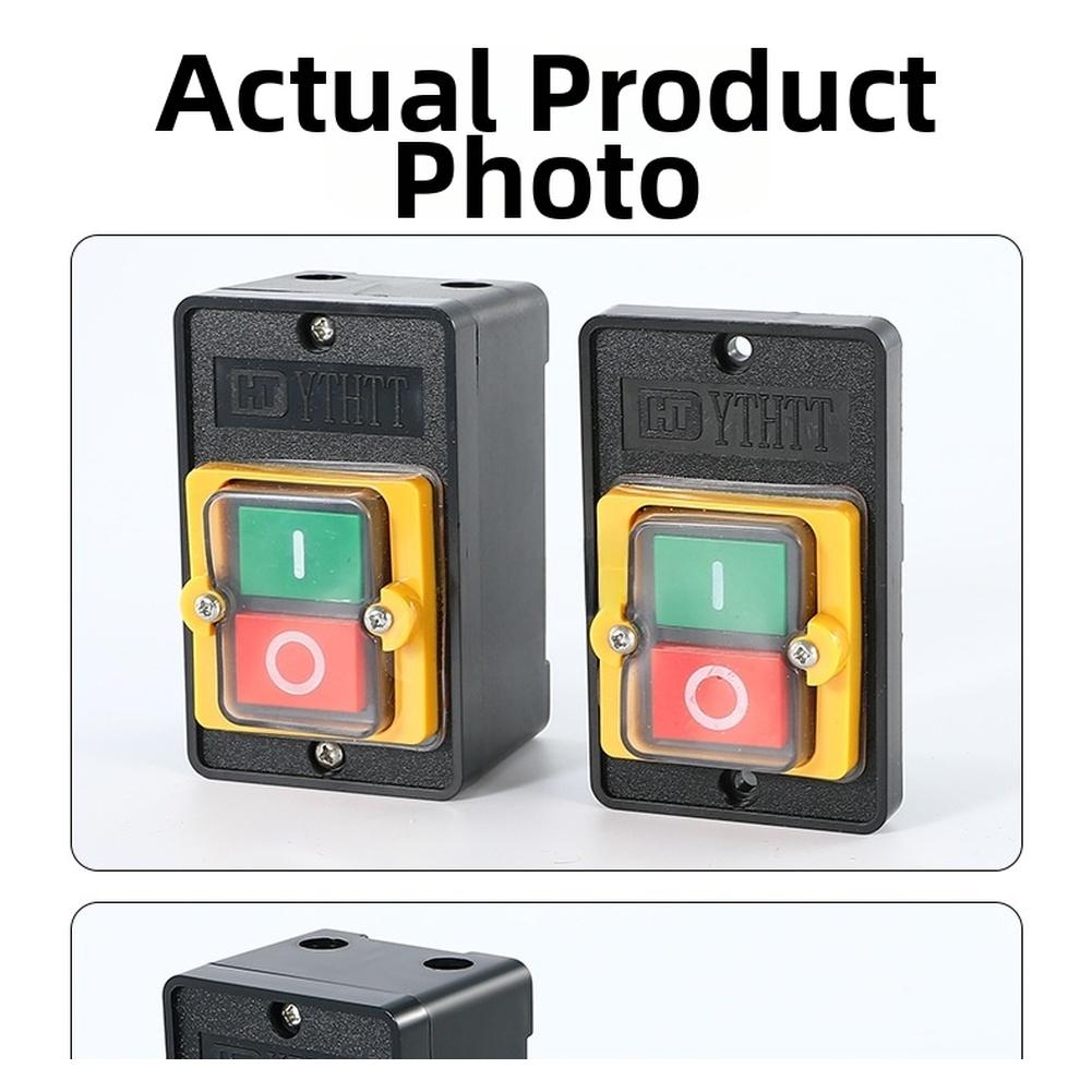 Copper Silver Contacts IP65 Rated Switch For Harsh Environments Easy Installation Push Button Switch Three-phase 380V Wiring