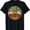 Peace Love Rock And Roll Retro Distressed Rock Concert T-Shirt