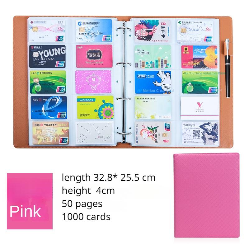 Visitenkartenhalter, Visitenkartenpaket, Bankkartenbuch mit großer Kapazität, kleines Kartenbuch, Kreditkartenaufbewahrung, Mitgliedskarten-Sammelbuch