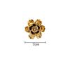 Blooming Flowers Porcelain Wall Hanging Ornaments Living Room Background Display Ceramic Peony Flower Wall-mounted Decorations