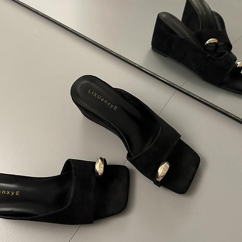 High-heeled Platform Flip-flops, New Style Women's Shoes, High Heels