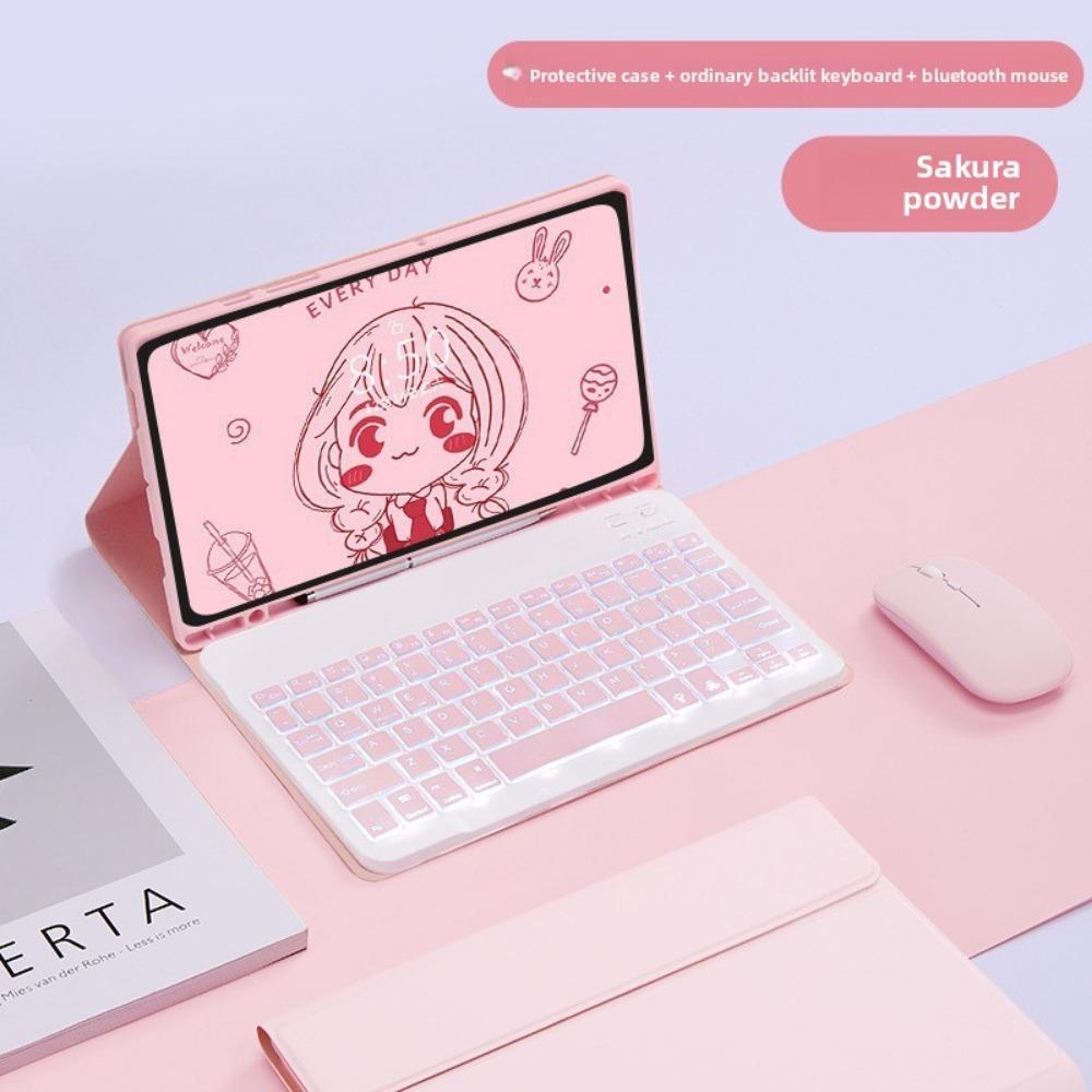 For Samsung Galaxy Tab S9Ultra Case with Bluetooth Keyboard Compatible S7 S8 S9 FE Ultra Thin Protective Cover