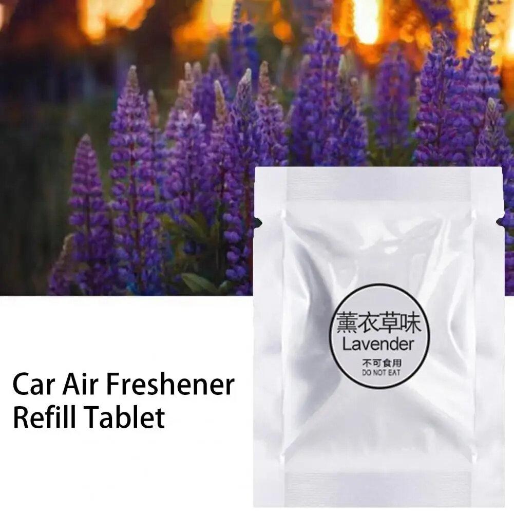 1/5/10Pcs Solid Car Perfume Refills Car Air Vent Clip Replacement Pads Fragrance Freshener for Pilot Bear (Ocean/Rose/Lavender/Lemon/Cologne/Fragrans)