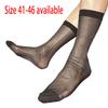 Men's Dress Socks Casual Business Socks Nylon Silk Socks Comfortable Breathable Ankle Socks Lightweight Crew Socks