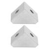 2Pcs Inside Corner Gusset Bracket RightAngled Triangle Seat 320400010001 15x15mm