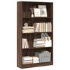 Bookshelf Brown Oak Effect 80 x 24 x 143 cm Engineered Wood