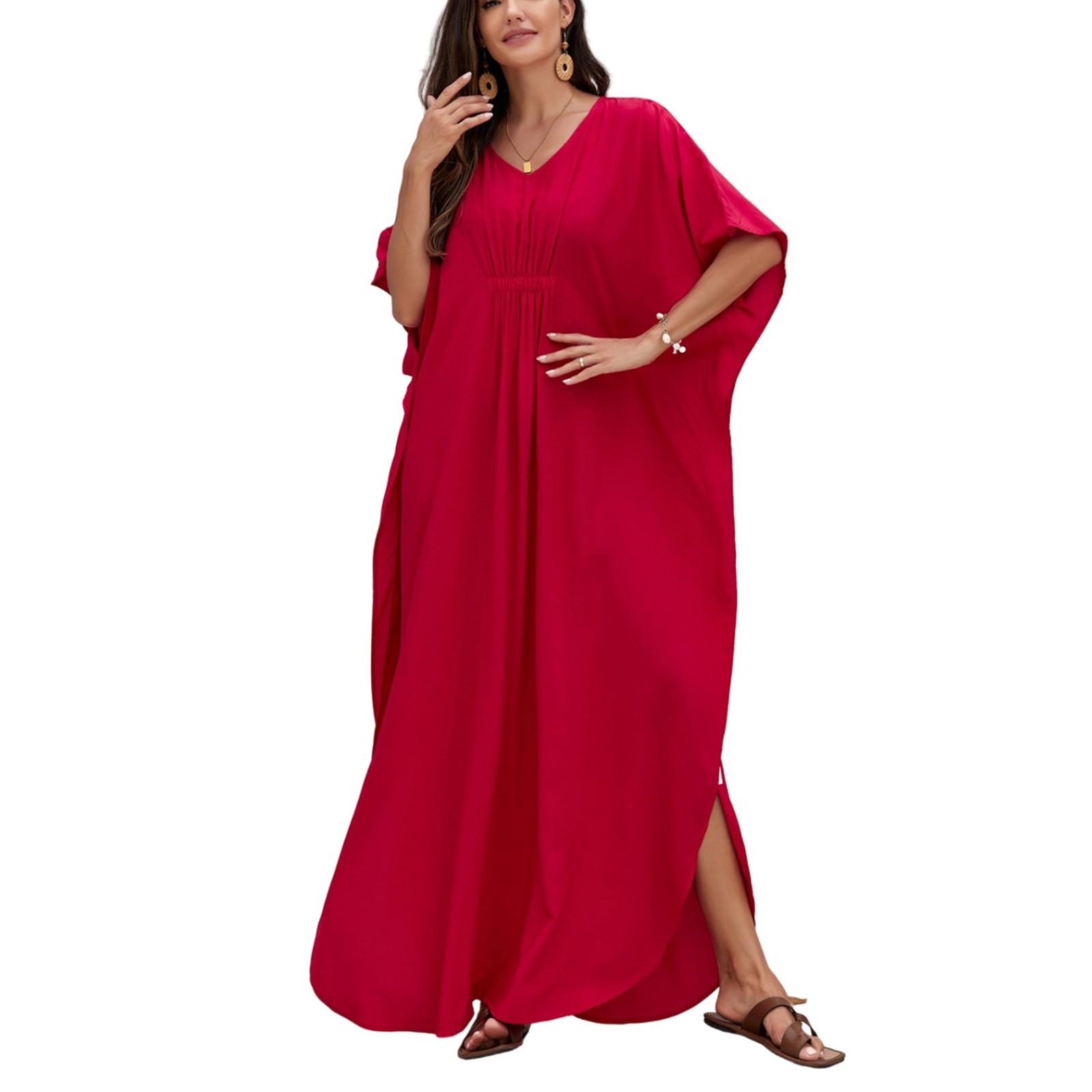 

Пляжна сорочка з барвистим квітковим принтом у бікіні для відпустки One Size