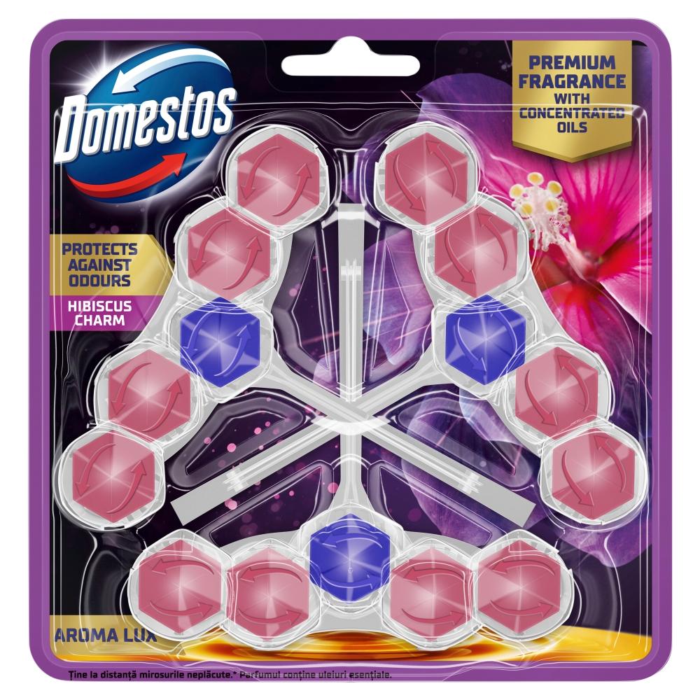 Domestos WC-Stein Aroma Hibiskus, 3x50g