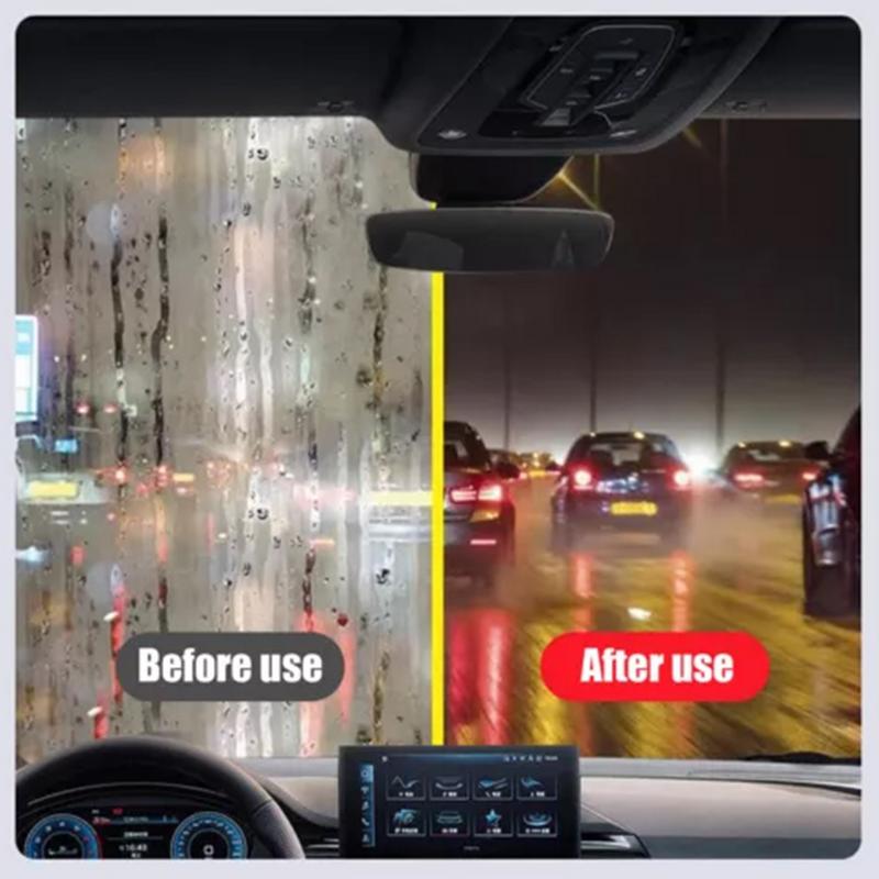 Auto-Windschutzscheiben-Ölfilm-Reinigungsbürste, 120 ml, Autoglas-Polierreiniger, Fahrzeugglas-Ölfilm-Entferner, Autozubehör