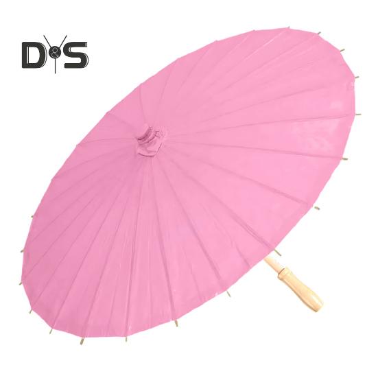 20/30/40/60/85CM Colorful Paper Umbrella Chinese Style DIY Crafts Decorative Oil-paper Painting Umbrella Bamboo Handle Oriental Parasol Party Favors