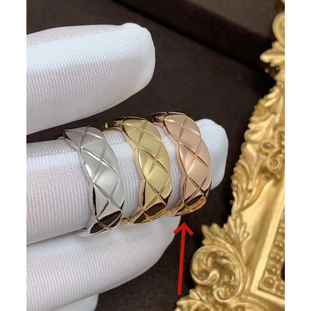 

925 Sterling Silver High Version Rhombus Ring Plated 18K Gold Small Fragrant Smooth Full Diamond Ring Seiko Ring No. 11