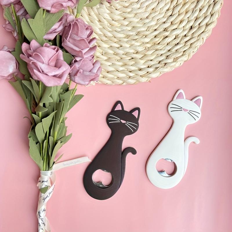 1Pc bottle opener, cartoon beer bottle opener, cat-shaped refrigerator decoration, refrigerator sticker, beer bottle opener.
