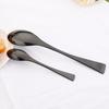 24pcs Black 304 Stainless Dinnerware Set Sharp Steak Knife Fork Coffee Spoon Cutlery Set Stainless Steel Flatware Silverware Kitchen Tableware