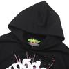 A high-quality SP5DER spider web foam printed hoodie, European and American large-size loose sweater.
