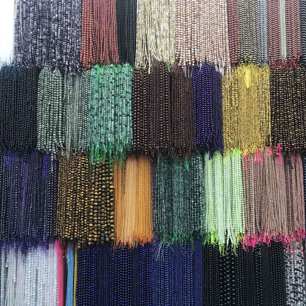 Blue Agate Loose Beads for DIY Bracelets and Necklaces