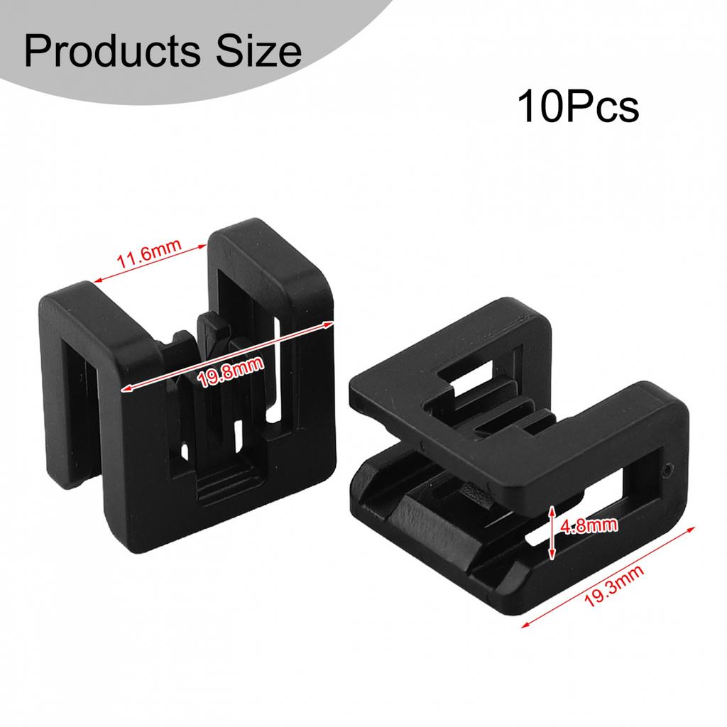 10xWiper Hood Trim Deflector Panel Reset Clip For Nissan For Xtrail For Tiida