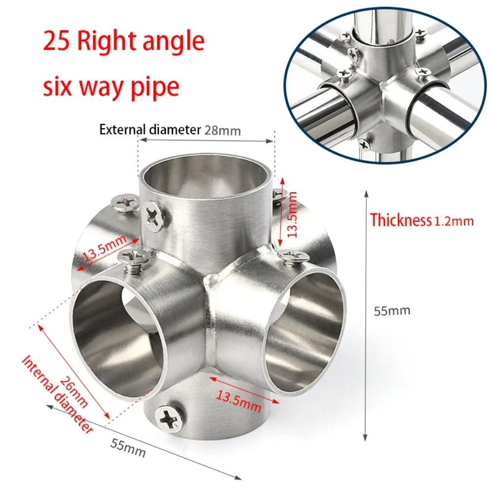 1Pcs 2/3/4/5/6 Way Pipe Connector Tee Straight Elbow Tube Joint Furniture Hardware