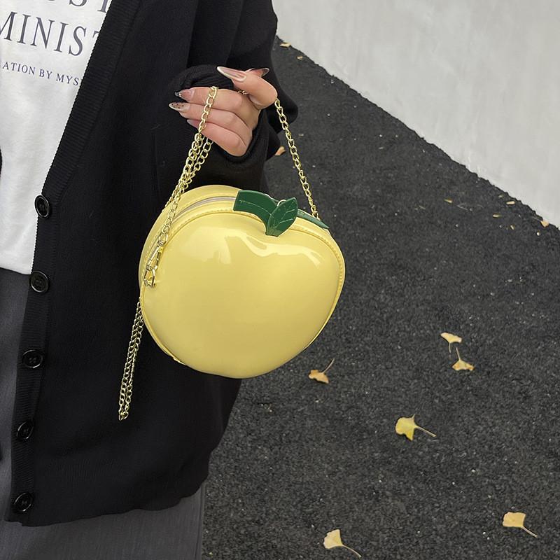 Fruit Mini Coin Purse With Zipper Closure For Daily Casual Wear