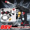 88V 1000W Electric Car Washer Gun High Pressure Cleaner Foam Nozzle For Auto Cleaning Care Cordless Protable Car Wash