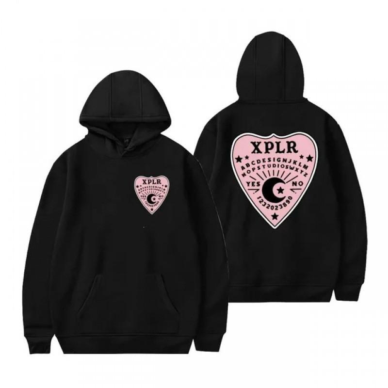 Sam Colby Xplr Ouija Print Hoodie Men Loose Fit Casual Wear