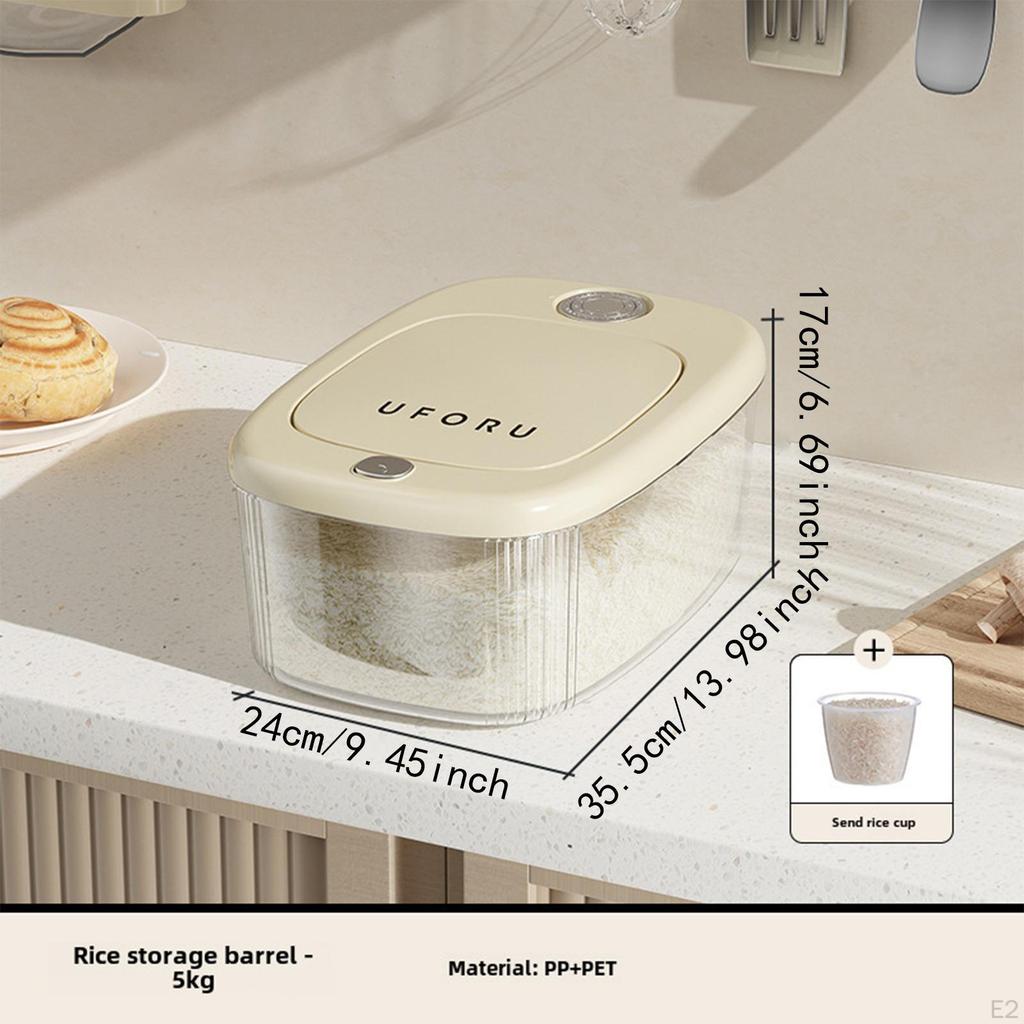 Food Rice Container Flour and Sugar Sealed Airtight Containers for Baking Cereal