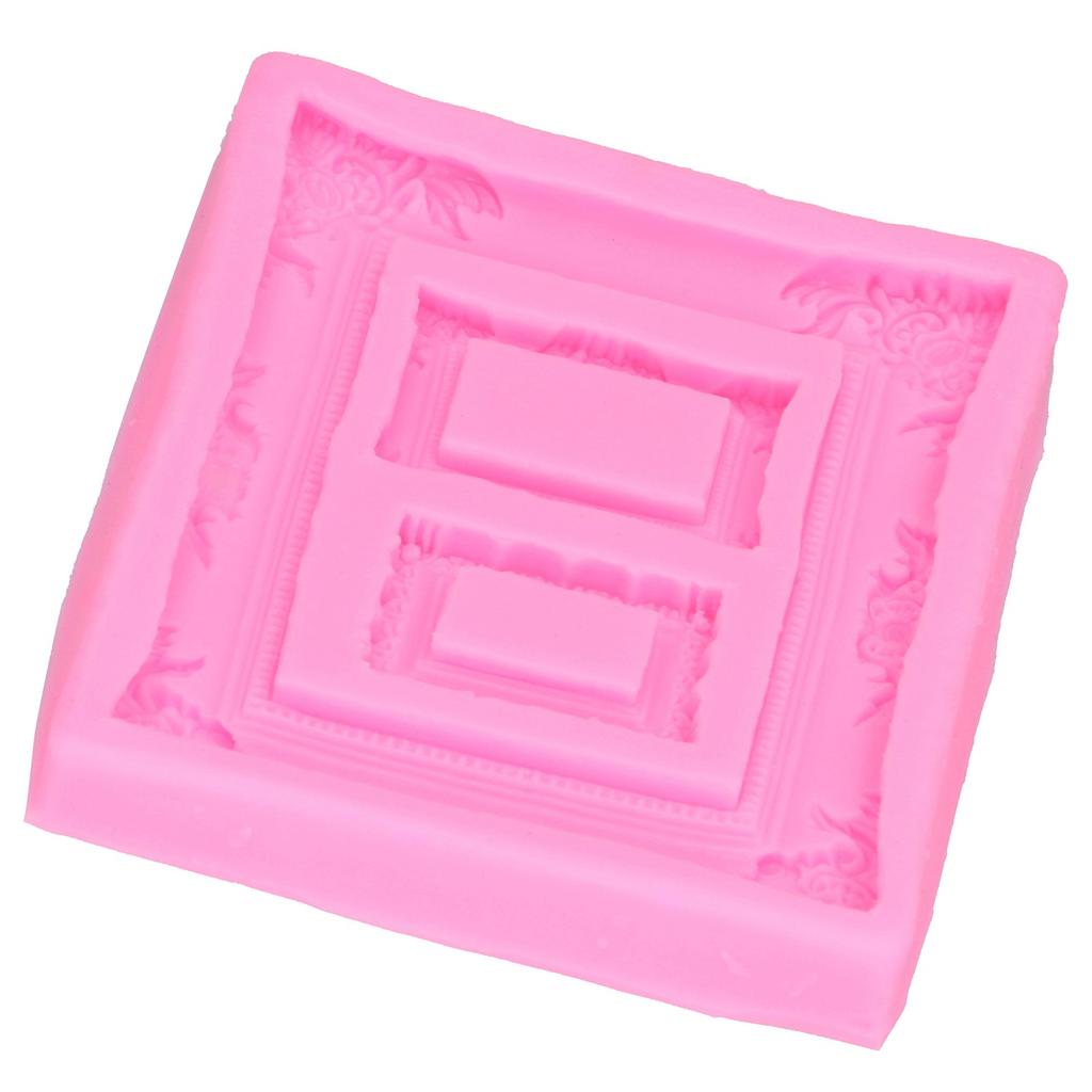Silicone Mold Retro Photo Frame Picture Frame Fondant Cake Decoration Tool Chocolate Clay Mold