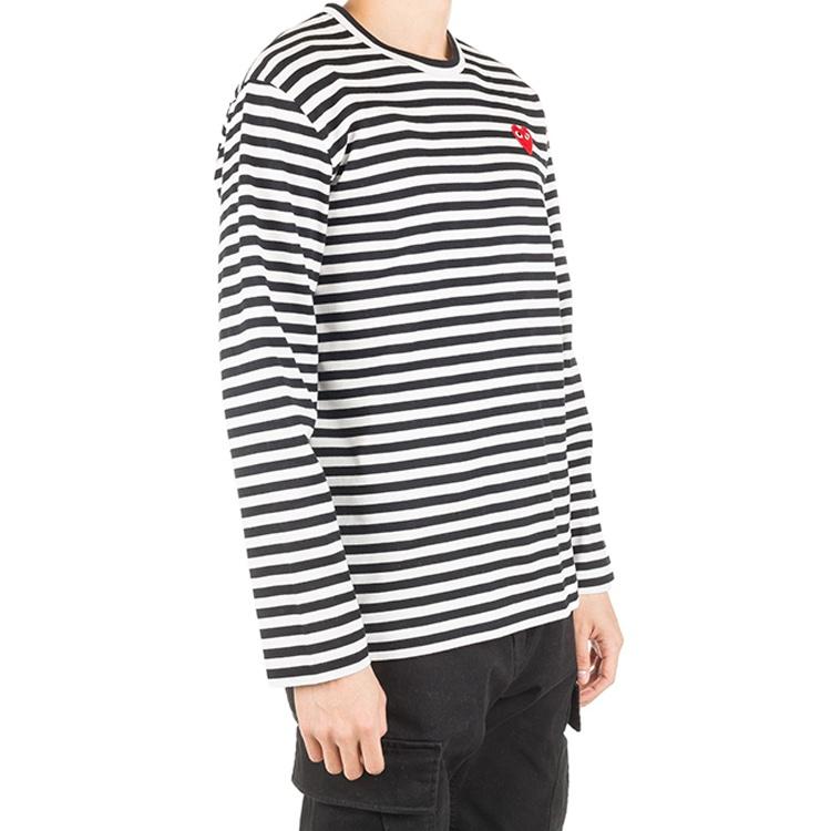 Comme des Garçons PLAY COMME Des GARCONS PLAY Striped Long-Sleeve T-Shirt 'White' Men's AZ-T164-051-1
