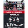 Auto Central Control Screen TPU Navigation Anti Scratch interior Protection Film GPS Navigation For BMW X3 M50 2024 2025