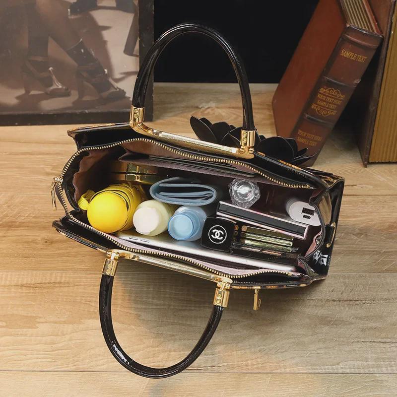 2025 Stylish Patent Leather Shoulder Bags for Women - Modern, Fashionable, Mid-Aged & Mom-Friendly Design