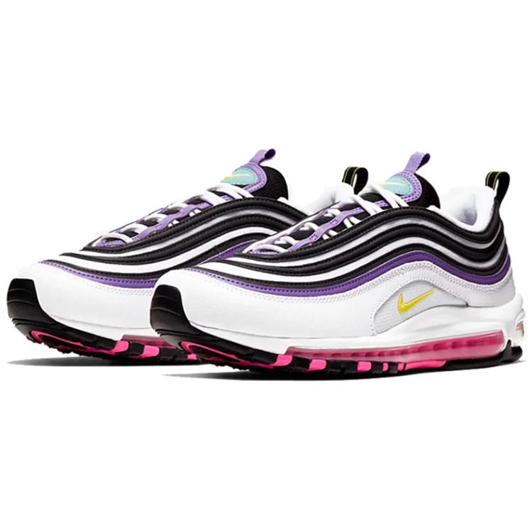 New Nike Air Max 97 White Dynamic Yellow Violet 921826-106
