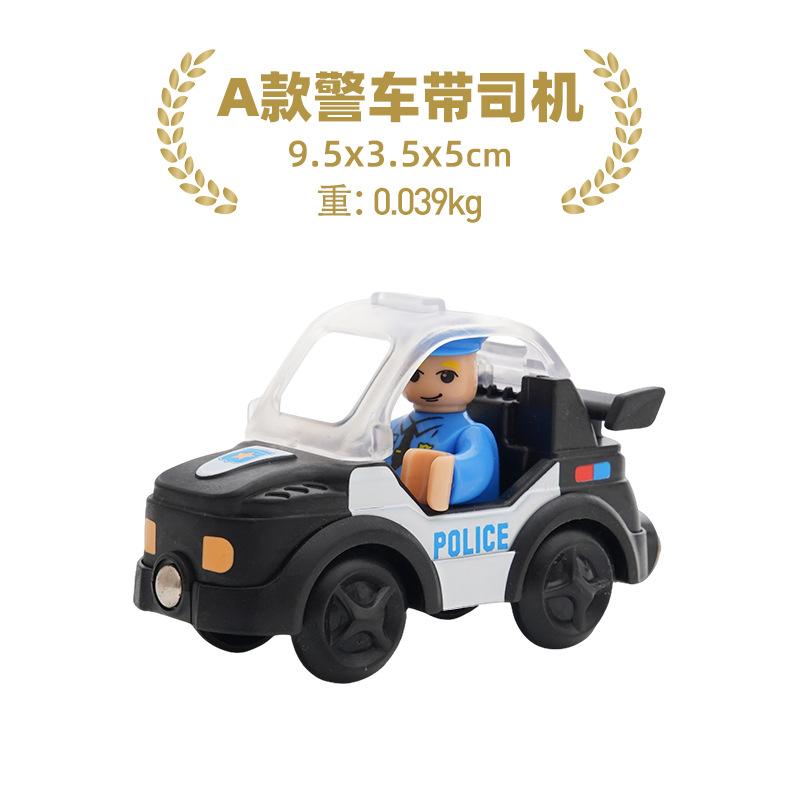 Holz-Eisenbahnstrecke Plastik-Waschanlage Polizeibüro Feuerwehr Szene-Simulation Spielen Holzeisenbahnstrecke Autospielzeug