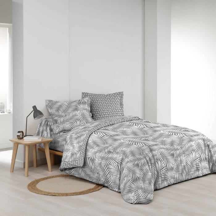 Housse De Couette 220 X 240 Cm Botania Gris