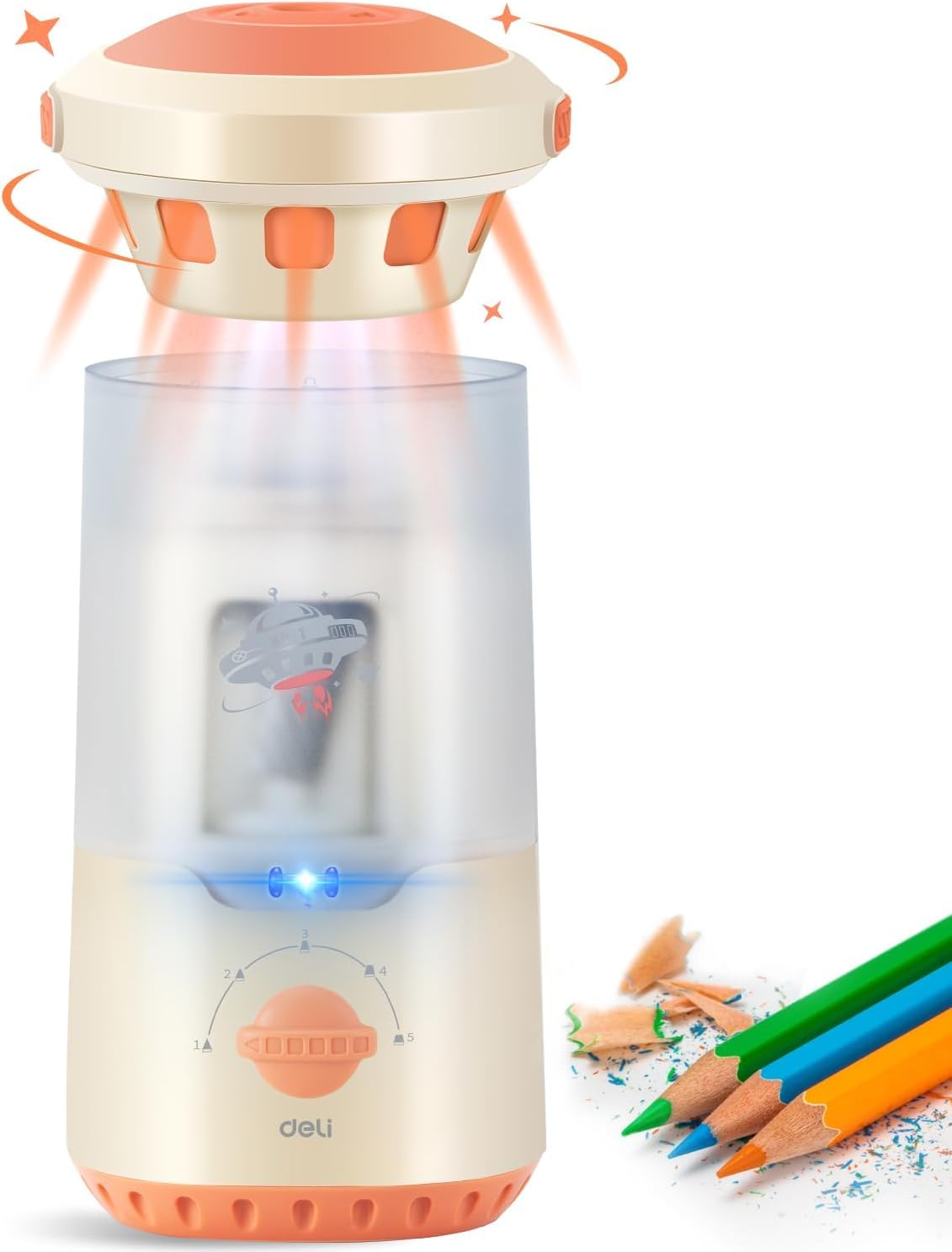 

Deli Electric Pencil Fully Compatible with Pencils and Colored 5 Adjustable Lead Thickness Fast Prevents Wasteful Automatic Perfect for and Office