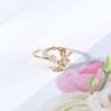 Trendy Zirconia Crescent Moon Star Ring for Women - Elegant Design, Open Index Finger Style