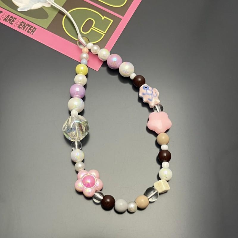 

Cute Little Fish Bracelet Mobile Phone Lanyard Headphones Key Anti Throw Rope Bag Decoration Pendant High Beauty Female