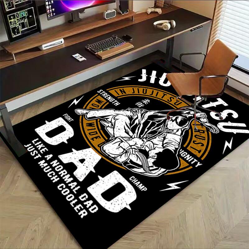 1pc JIU JITSU FIGHT Carpet, Office Rug Outdoor Mat Home Decor Area Carpet Festival