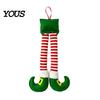 Christmas Gift for Car Lovers Elf Legs, Santa Legs Hanging Ornaments, Plush Stuffed Xmas Pendant, Home Door Frame Decor Fun Holiday Mirror,