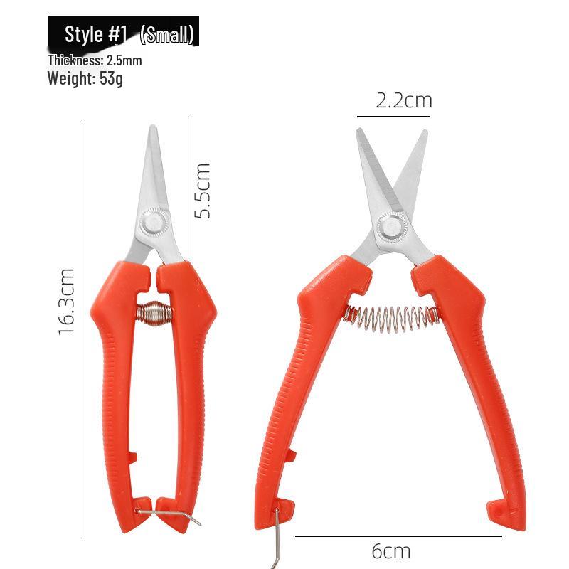 Straight Head Garden Pruning Shears for Fruit, Vegetable, and Flower Cutting