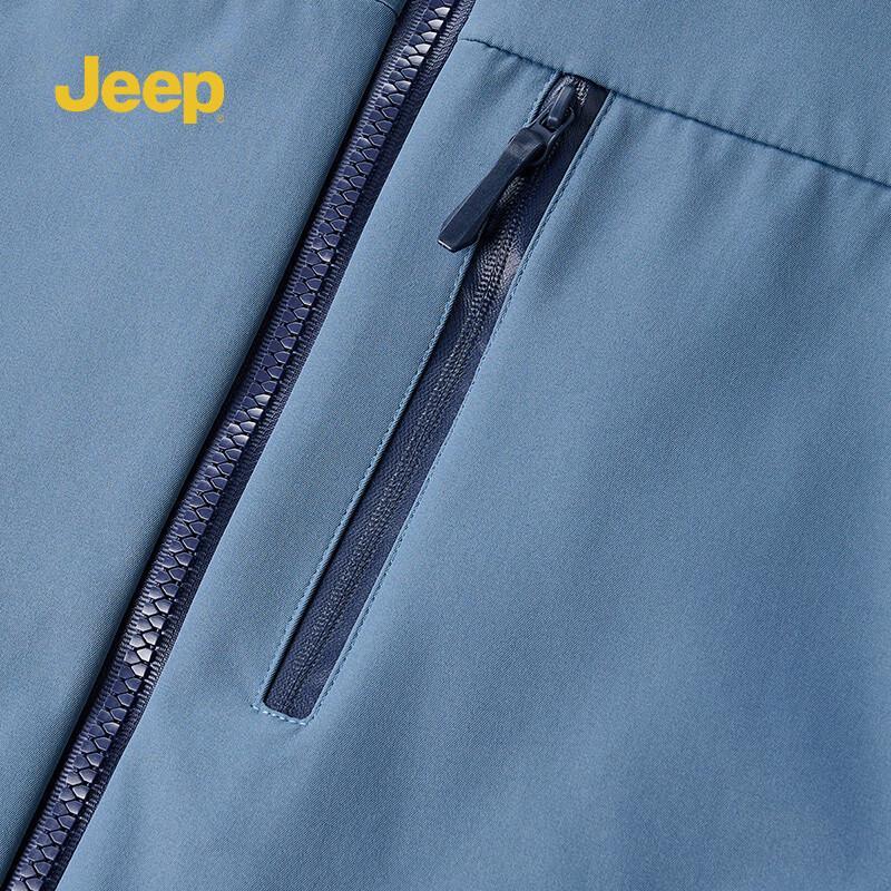 JEEP Men's Hooded Outdoor Windproof Rain Jacket