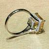 Best-selling Hand Accessory Rings, Luxurious Four-pronged Square Diamond Zircon Rings for Women, Valentine's Day Gift Accessory