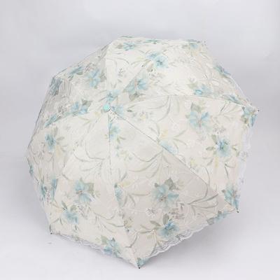 Lace Lace Double Layer Umbrella Vinyl Korean Fresh Sunshine Umbrella Muse Sunshade Summer