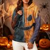 Women's Long Sleeve Halloween Print Hoodie